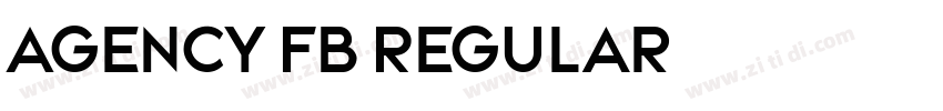 Agency FB Regular字体转换